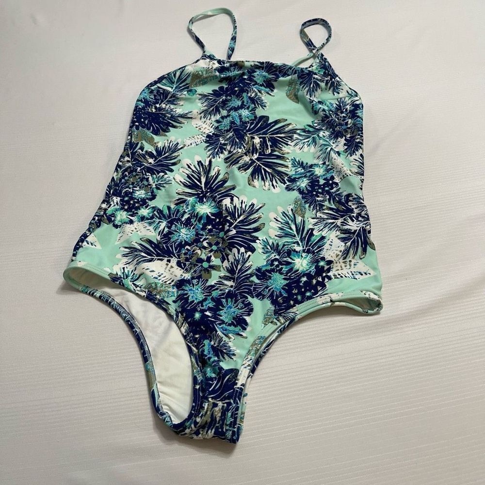 NWT Somedays Lovin Revolve Tropical Haze Swimsuit One Piece Size Small New